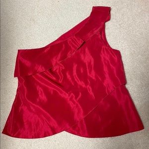 Zara red blouse